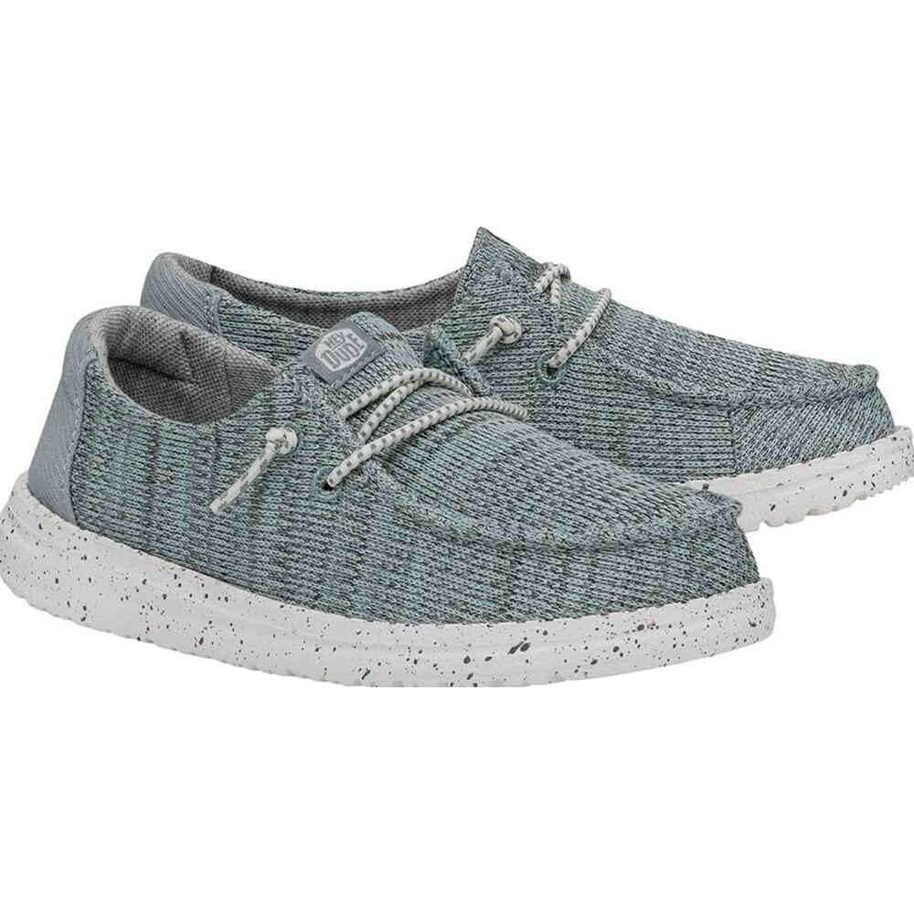 Hey Dude Boys' Wendy Sport Mesh Slip On Shoes In Light Blue Size 3